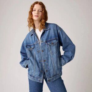 Levi's Plus Size 3X Baggy Cotton Oversized Trucker Denim Jean Jacket NEW